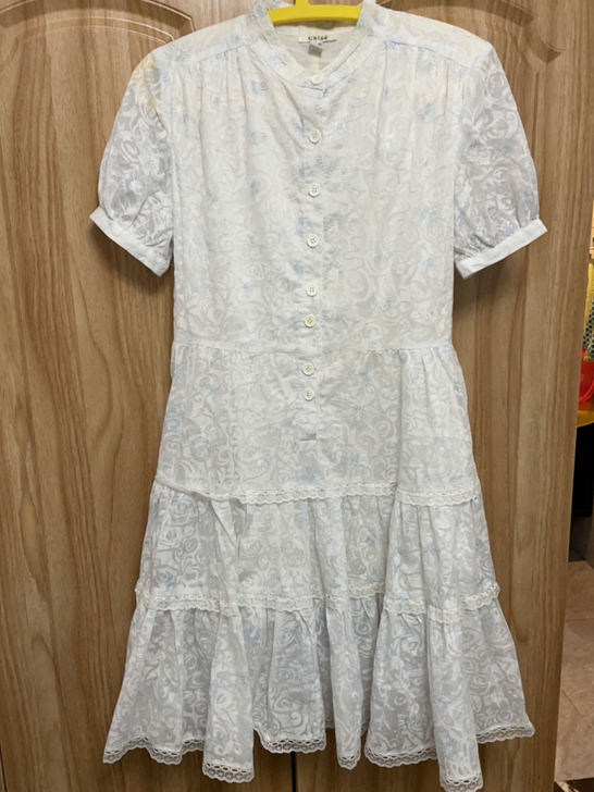 8新闲置 Chloe刺绣连衣裙L码