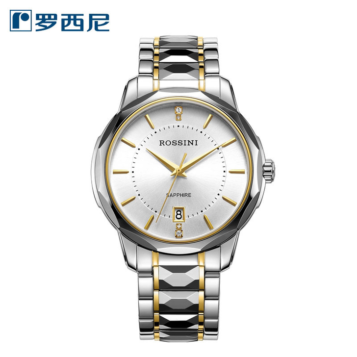 罗西尼(ROSSINI)手表石英钨钢商务启...