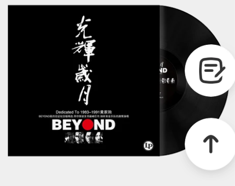 包邮送唱针 正版beyond黄家驹复古黑胶...