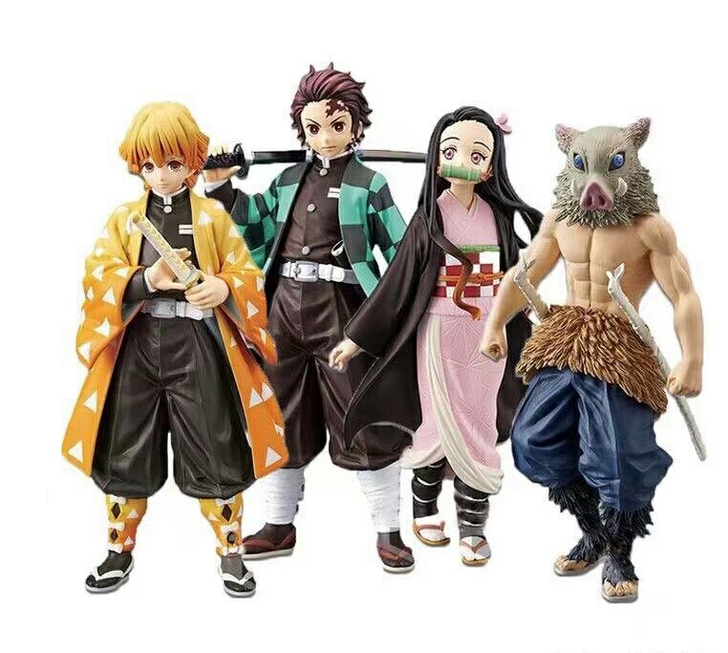 包邮鬼灭之刃手办模型我妻善逸灶门炭治郎祢豆...