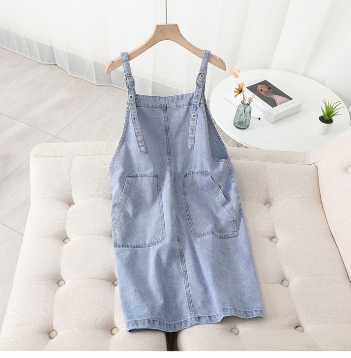 全新牛仔背带裙