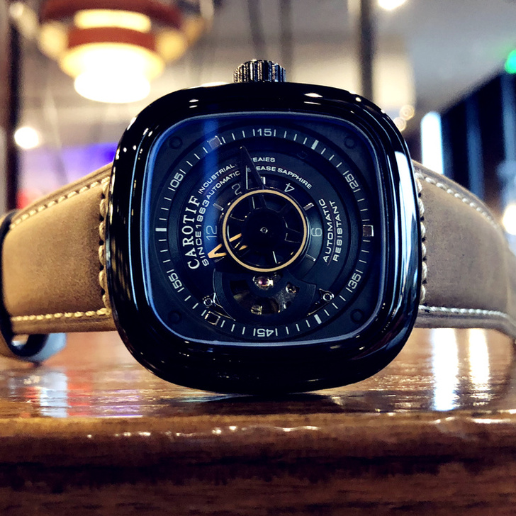 2021新款男士手表男表学生全自动镂空机械...