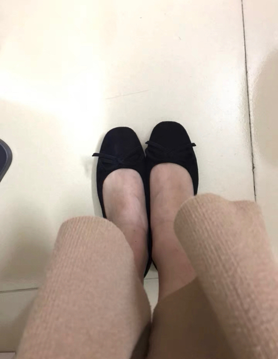 黑色甜美韩版蝴蝶结圆头浅口芭蕾平底单鞋（黑...