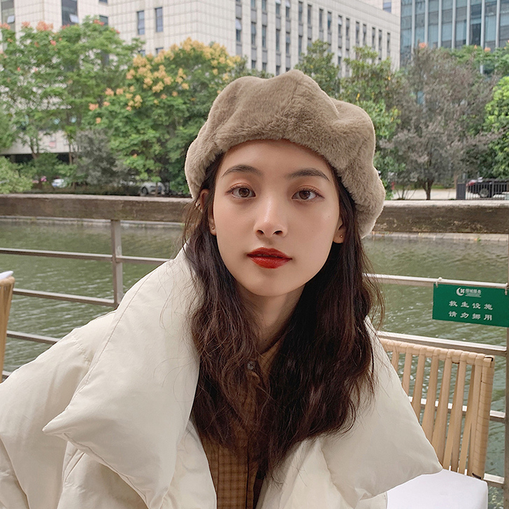 杨同学 帽子冬季棉仅试穿