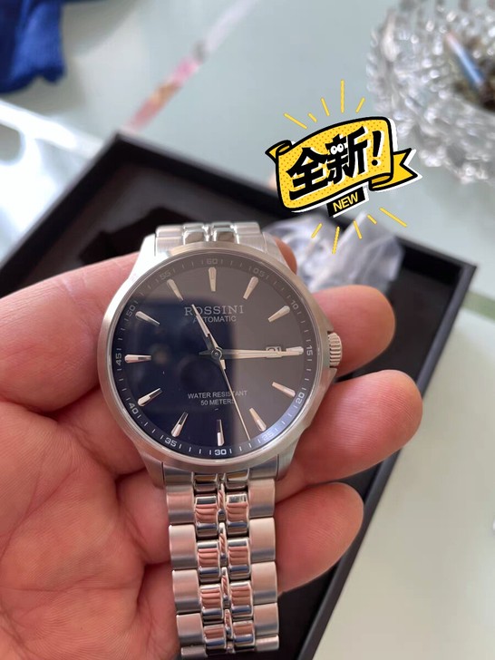 罗西尼手表男防水自动机械表