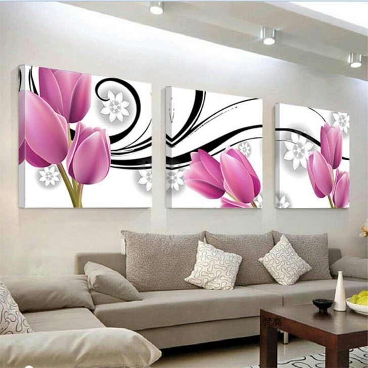 客厅装饰画现代壁画无框画沙发背景墙装饰画卧...