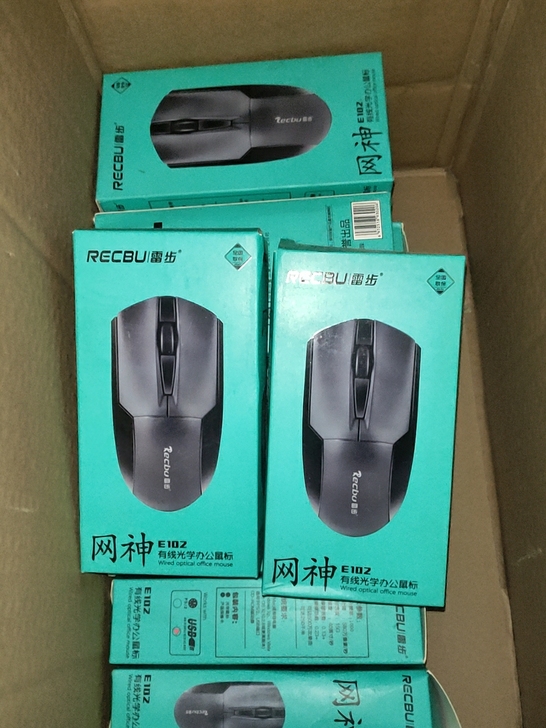 全新雷步E102网神有线办公鼠标