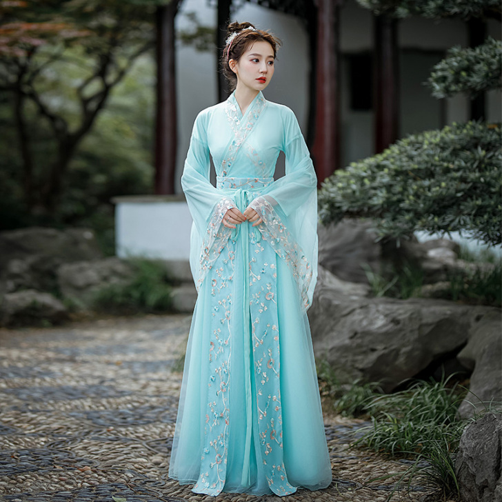 蝶恋花古装改良汉服女夏中国风飘逸仙气夏季薄...