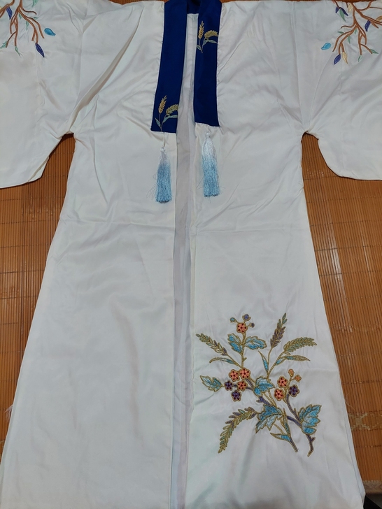 杂牌汉服，这个是仿制的，买回来没穿过，给钱...