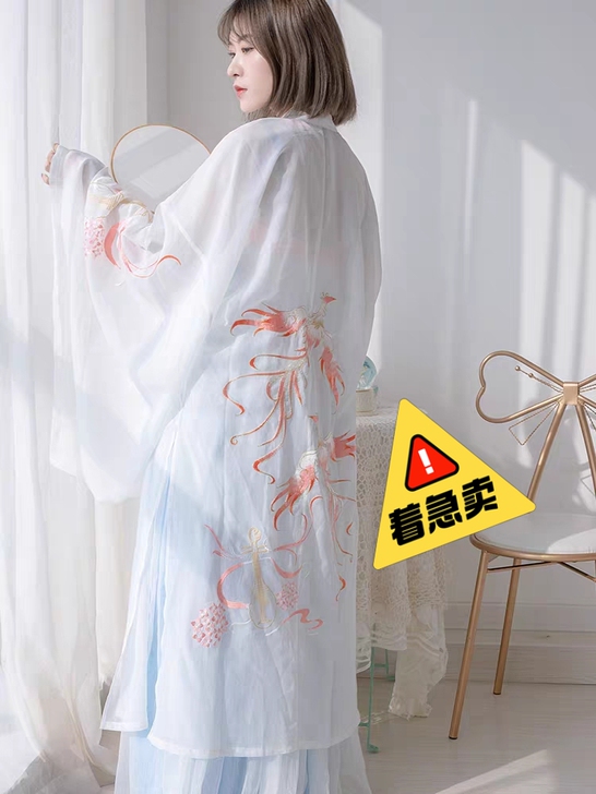 素白集韶华原创汉服刺绣汉