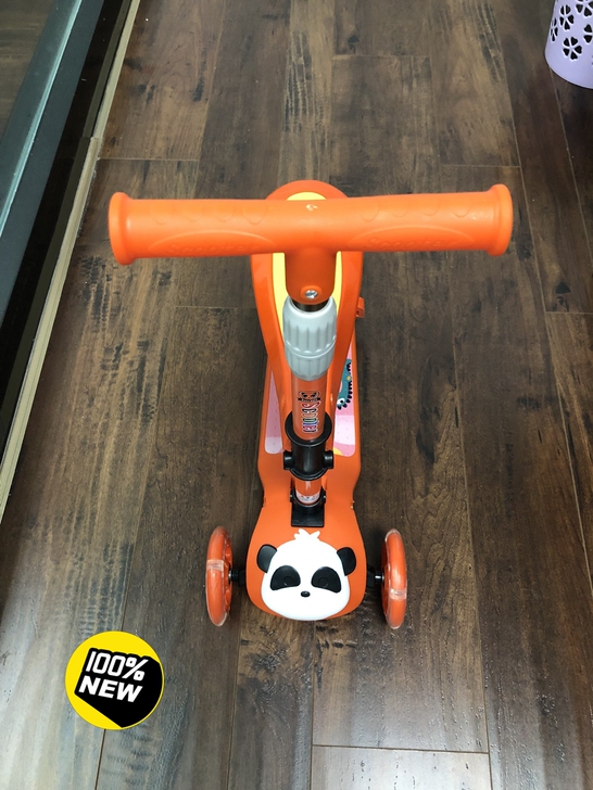 儿童滑板车可折叠带闪光可坐可站