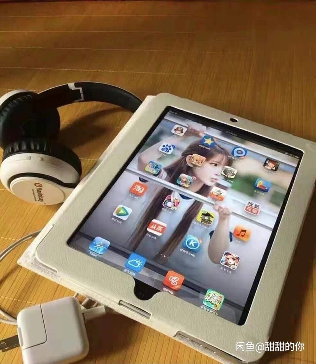 女生自用闲置一台平板ipad苹果平板电脑9...
