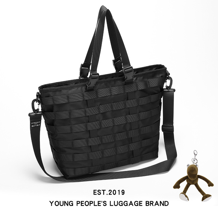 HASSIEY联名 日系潮牌简约单肩斜挎包...