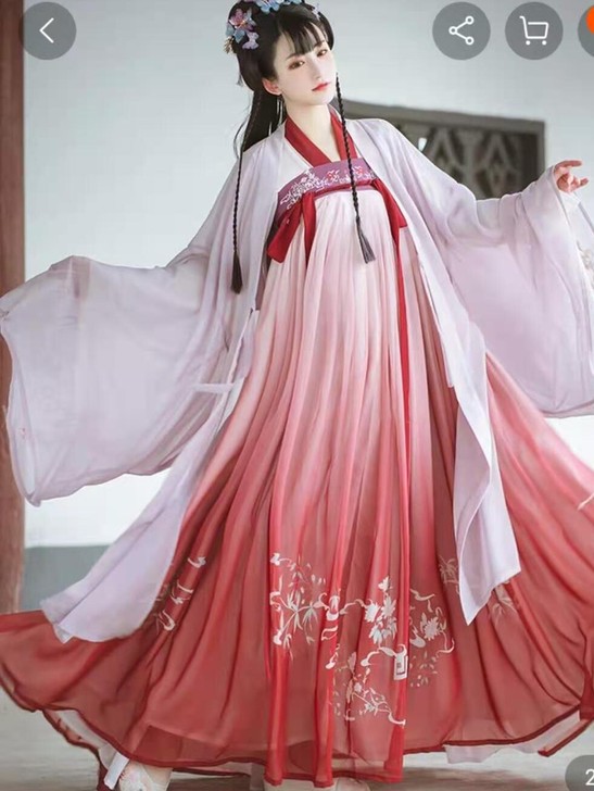 汉服，御篇牌 穿过表演一次，八成新，是正品...