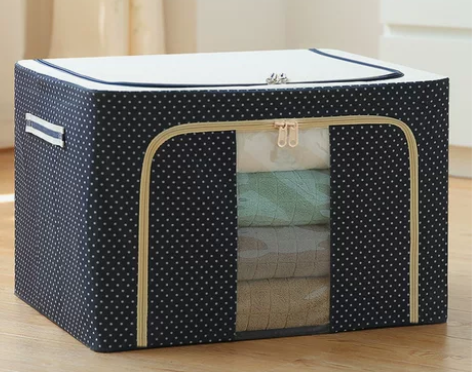 布艺收纳箱 收纳箱布艺收纳盒特大号被子衣物...