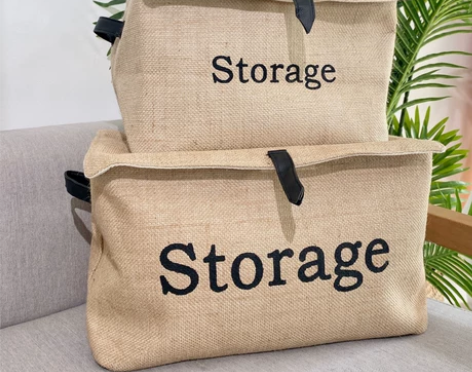 布艺收纳箱可折叠棉麻收纳盒有盖储物箱衣服玩...