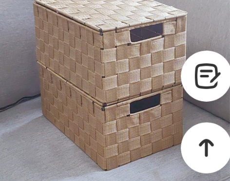 全新 尼龙布艺整理箱内衣有盖收纳筐 宝宝玩...