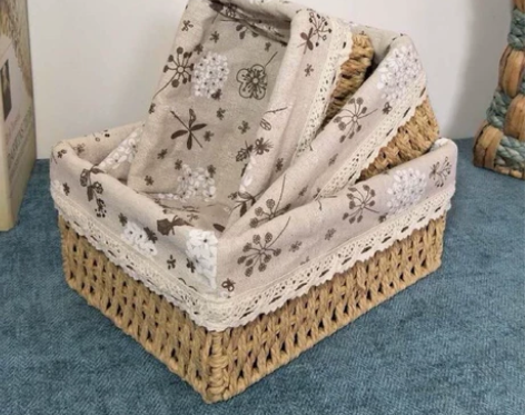 特价捡漏！收纳筐草编ins风藤编柳编篮桌面...