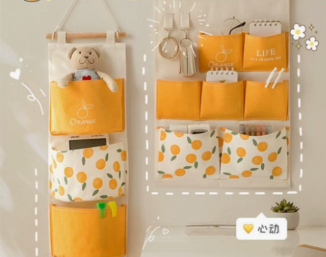 【捡漏】收纳挂袋门后收纳袋挂墙上挂式学生宿...