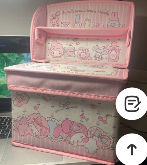 美乐蒂布艺收纳盒 超便宜标价出!!九新 因...