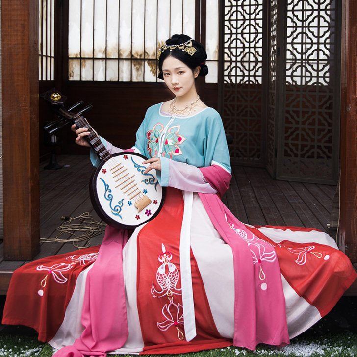 【双11狂欢价】柒邑双鱼衍原创正品坦领汉服...