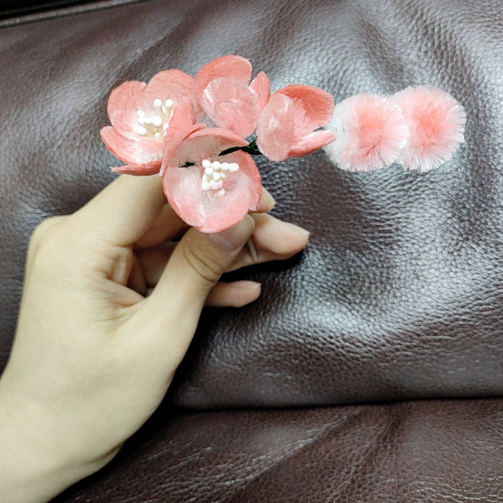 原创非遗绒花发簪「春风知意」 非扭扭,...