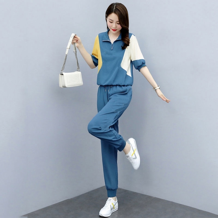 清仓清货特价夏季女士运动套装裤子洋气减龄短...