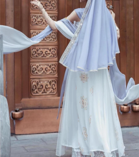 捌伍柒原创琼瑶公主异域风敦煌飞天改良汉服女...