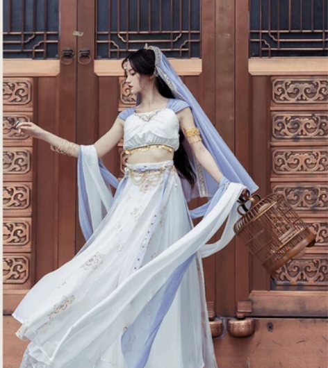 琼瑶公主异域风 敦煌飞天改良 汉服女 西域...