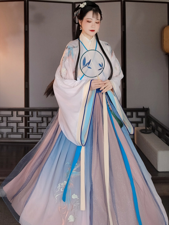 【狂欢价】凤溪汉服女交领齐腰中国风仙气飘逸...