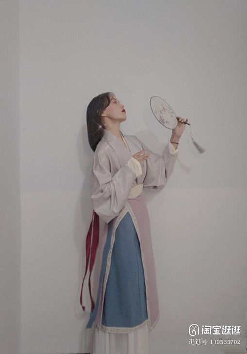 云钟阁仿文物蓝紫色旋裙S+汉庭记 千娇 原...