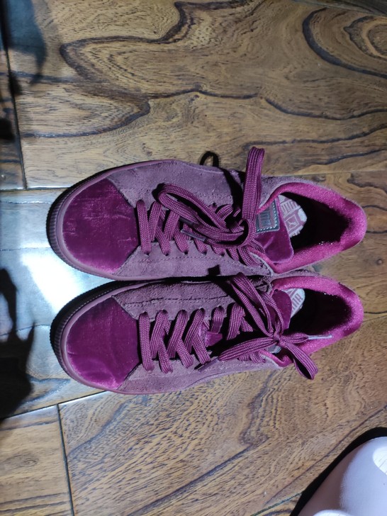 彪马puma红丝绒板鞋36码