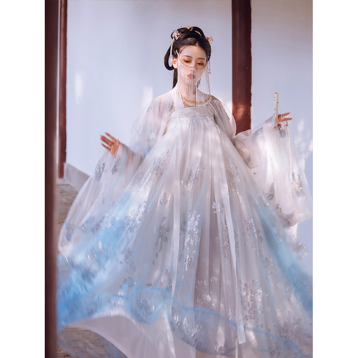 烟雨台澜/樱汉服女中国风齐胸襦裙古装超仙夏...