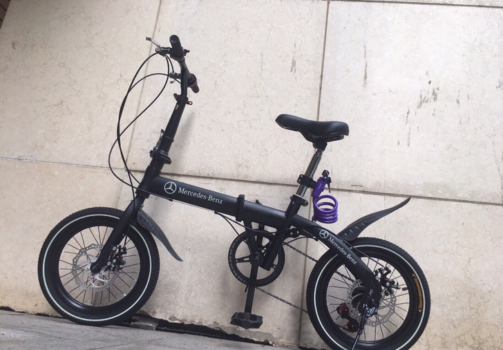 16寸奔驰双碟刹折叠自行车   全新奔驰宝...