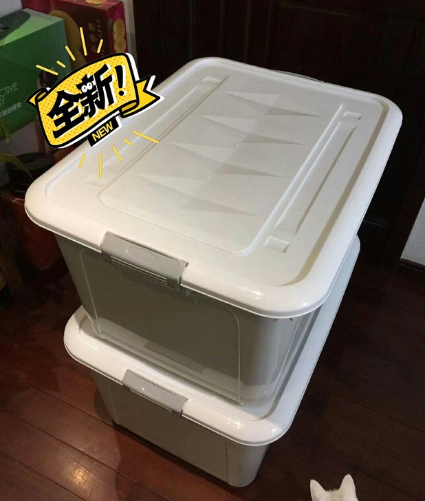 闲置两个全新收纳箱便宜出尺寸：110# 长...