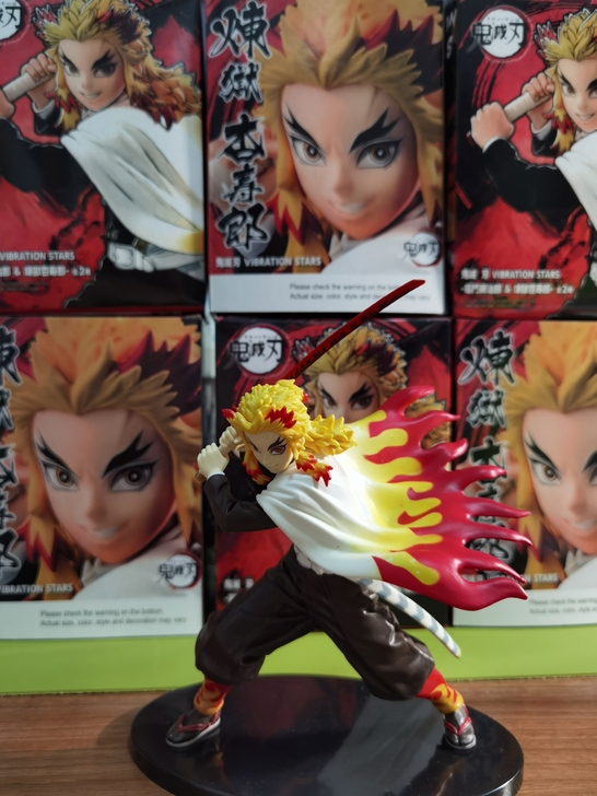 鬼灭之刃炼狱杏寿郎大哥 炎柱手办 如图实拍...