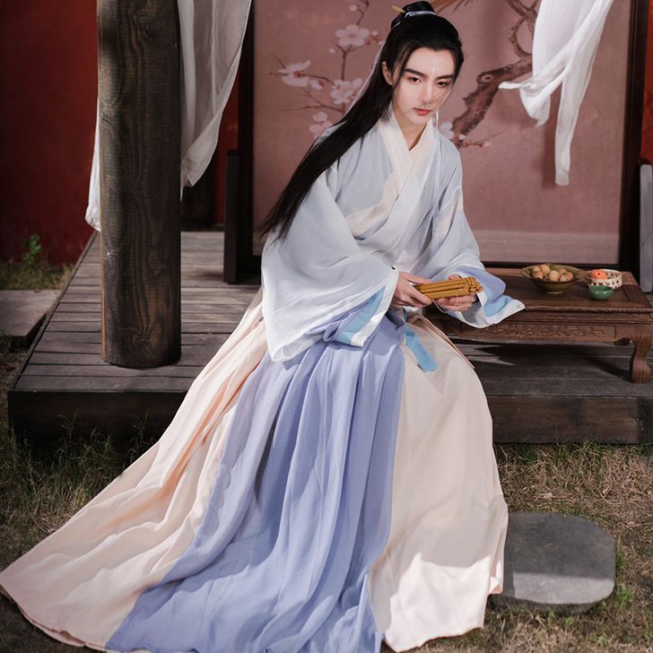 宿问汉服女正品原创白泽晋制三件套白菜交领齐腰