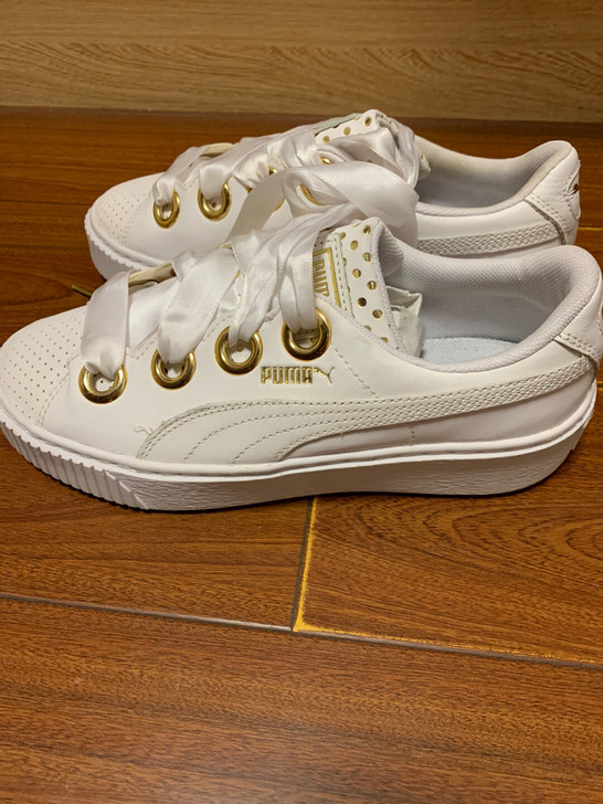 puma彪马 女子丝带厚底松糕板鞋