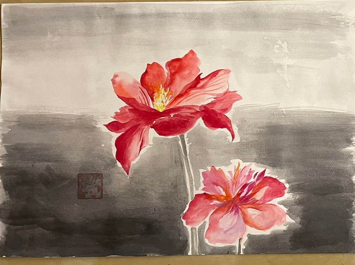 水彩，素描，国画，油画，水粉等作品，可定制