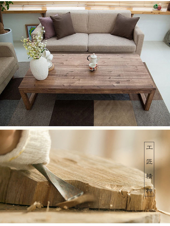 自用原木茶几,才用半年左右,因为要搬家出,...