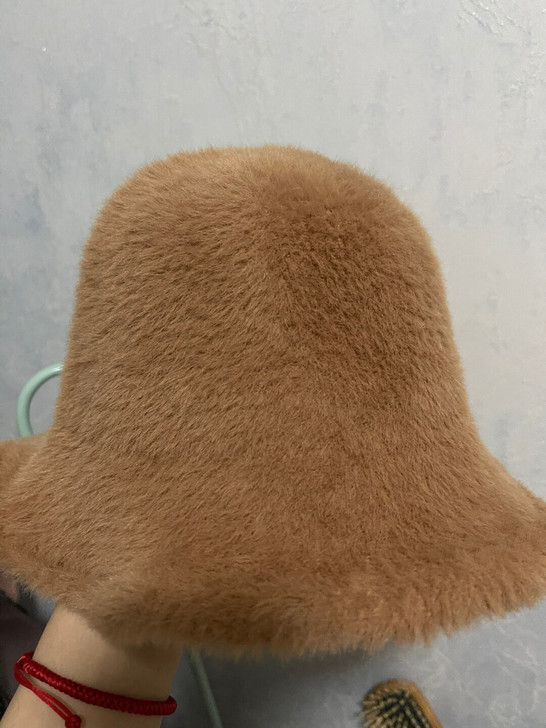 帽子 毛绒帽 咖色