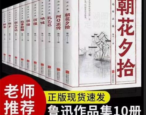 鲁迅全集必读10册朝花夕拾狂人日记祝福呐喊...