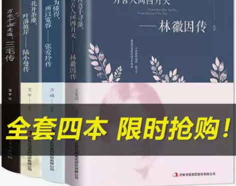 尾货清仓全4本林徽因传张爱玲陆小曼三毛传你...