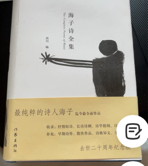 上海书城买的，海子的诗，太沉了，搬家带不走...