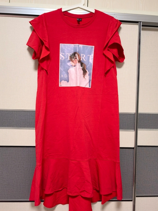 韩都衣舍连衣裙，大个子和孕妇可穿，99成新