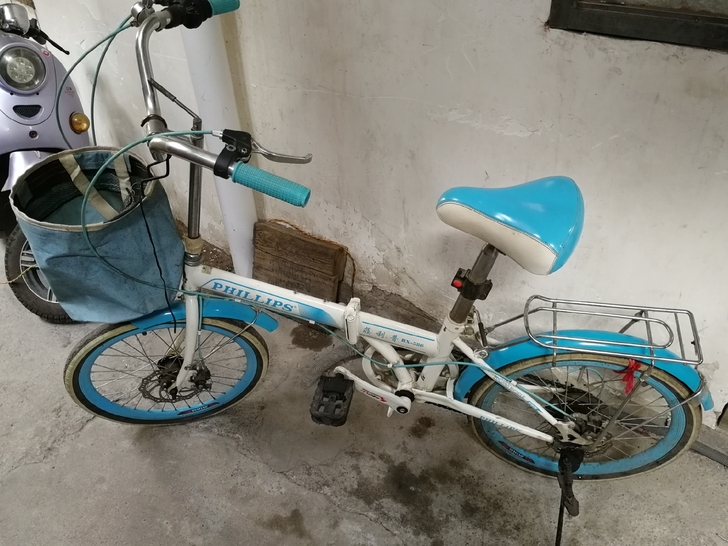 菲力普折叠单车,可调档,七成新,可刀