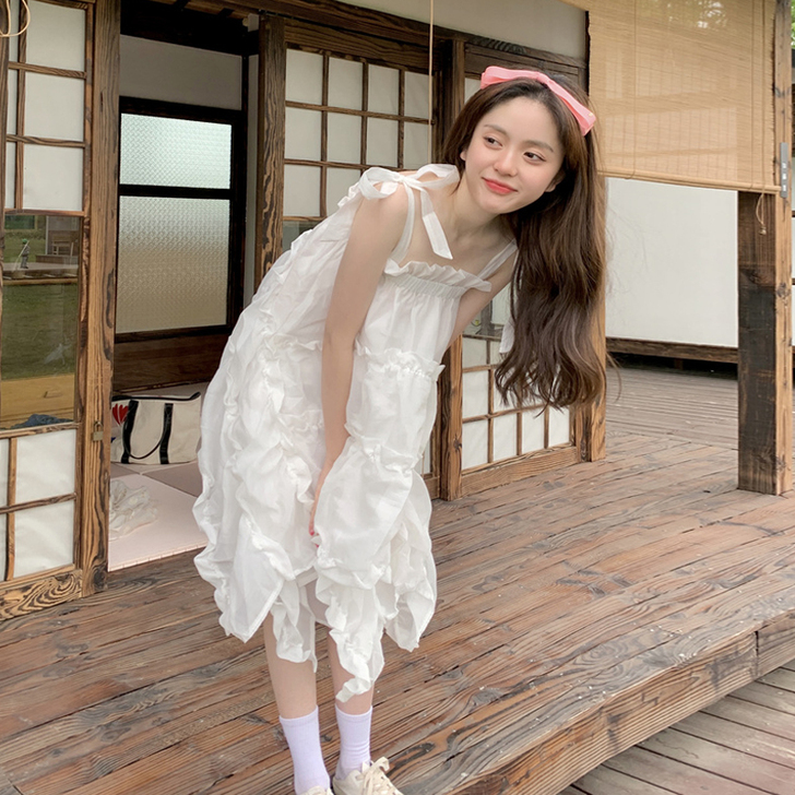 温柔连衣裙 155-165都可穿 m码 三...