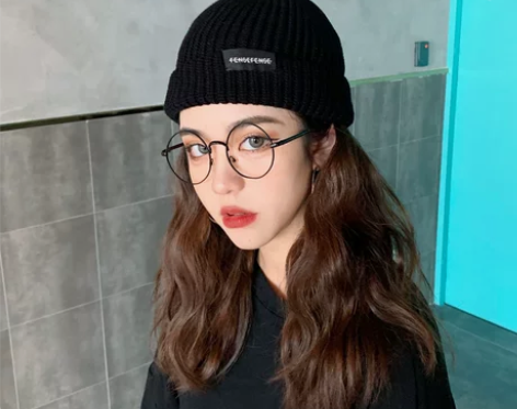 针织毛线帽子女秋冬季雅痞瓜皮帽地主帽韩版百...