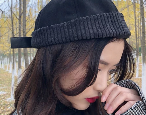 日系秋冬麂皮绒地主帽子女复古嘻哈瓜皮帽百搭...