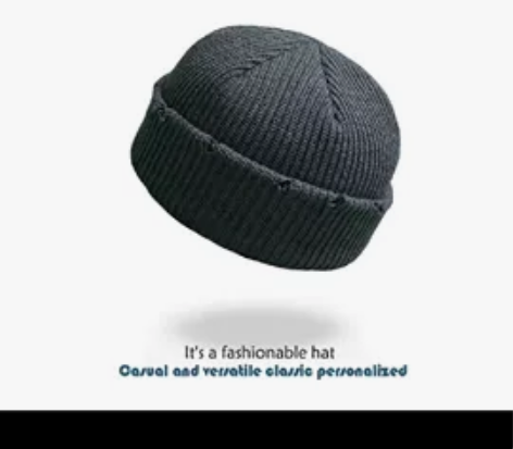 毛线帽男秋冬韩版纯色破洞针织瓜皮帽保暖雅痞...